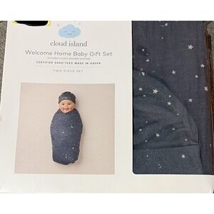 Cloud Island Welcome Home Baby Gift Set - Blue with Stars